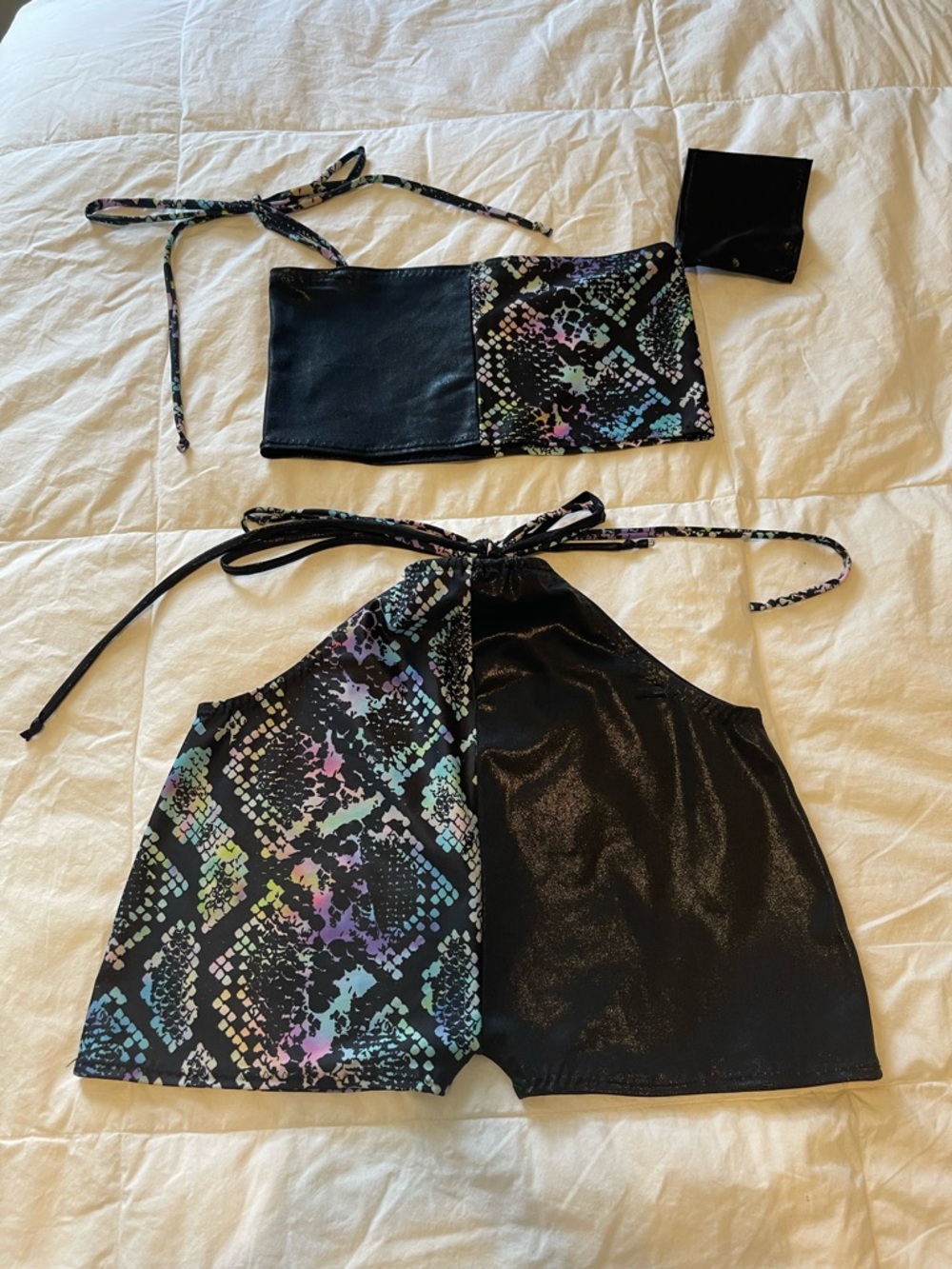 Ajune the label Custom Crop Top and Short Set